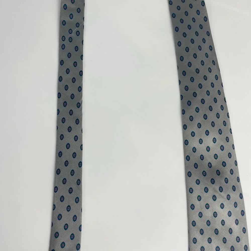 Vintage Frederick & Nelson Necktie‎ Men Gray Dots 3